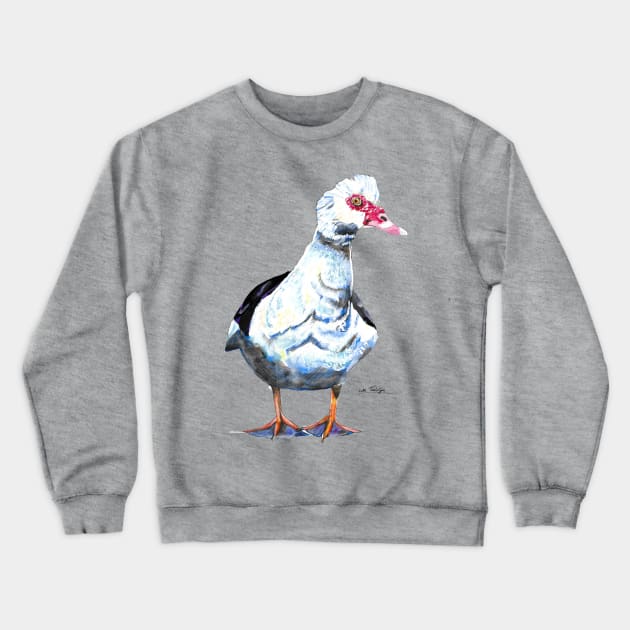 Muscovy Duck Crewneck Sweatshirt by lucafon18